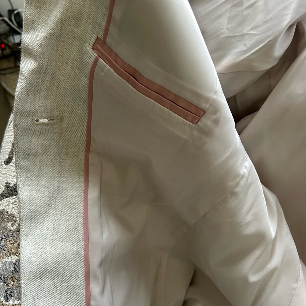 J Crew Alexandra Flax Ivory Linen Blazer - Picture 13 of 14